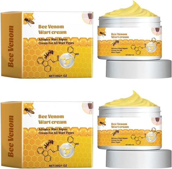2pc Vsoxa Bee Venom Removal Cream, 30g Face Moisturizers and Repair Skin for Men, Women