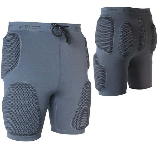 Forcefield Pro Action Shorts - Sports CE Level 1 Armour Padding Protection for Motorcycle Skiing Snowboarding Biking - Moulded 3D Protection - Unisex - XS (UK, Waist, 30, Regular, Short, Grey)