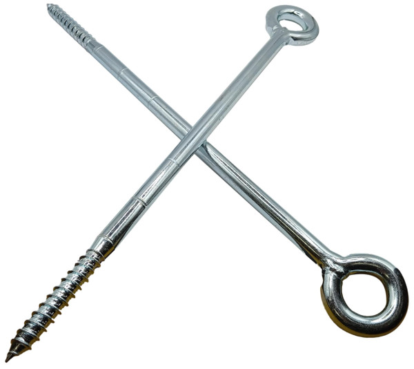 HAFD M12 x 300mm Scaffolding Eye Bolts Zinc Plated Steel Heavy Duty Eyebolts for Securing Scaffold Tie Ins and Lifting Applications Strong and Durable for Outdoor Construction Use Pack of 5