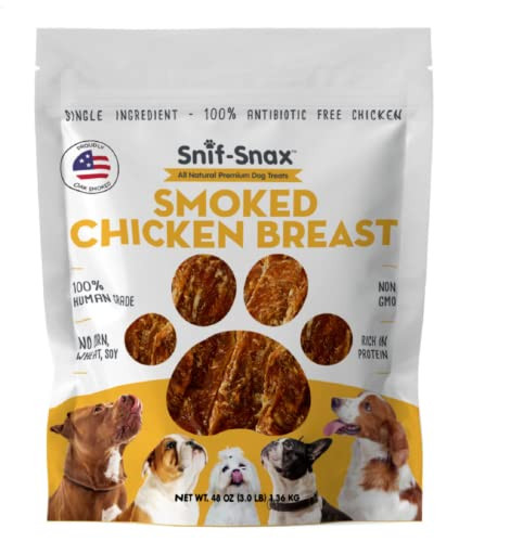 Snif-Snax 3lb Bag Smoked Chicken Breast for Dogs