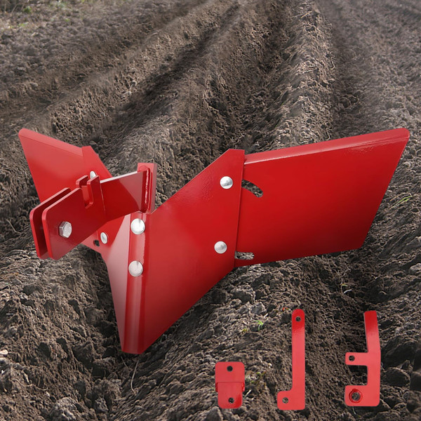 15683 Hiller-Furrower Kit for Rear Tine Tillers, Compatible with Earthquake 15683 Rototillers, Featuring Removable, Adjustable Wings and Three Connections for Large and Small Cultivated Areas