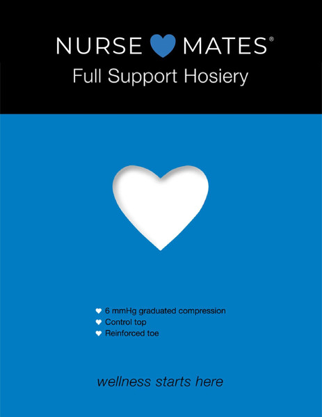 Nurse Mates Full Support Pantyhose | 6 mmHg Graduated Compression | Light Support | Cool and Comforatable | 1 Pair | White Size C