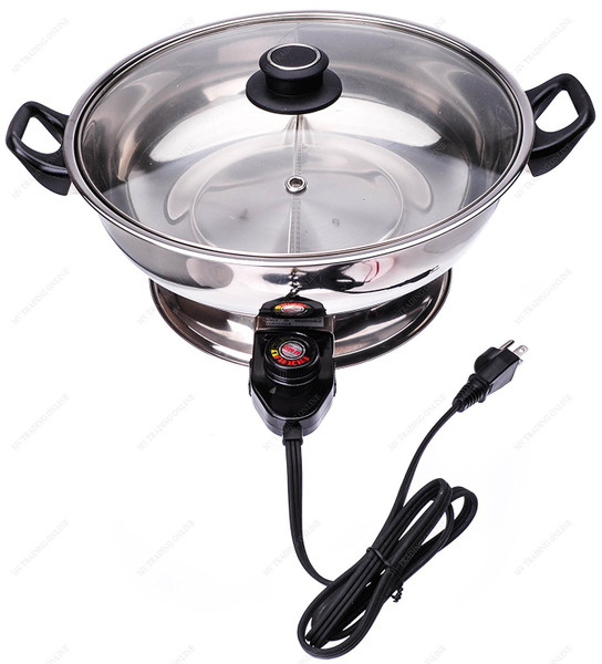 Shabu Shabu Hot Pot, Electric Mongolian Hot Pot With Divider Shabu Shabu Hot Pot, Electric Mongolian Hot Pot With Divider