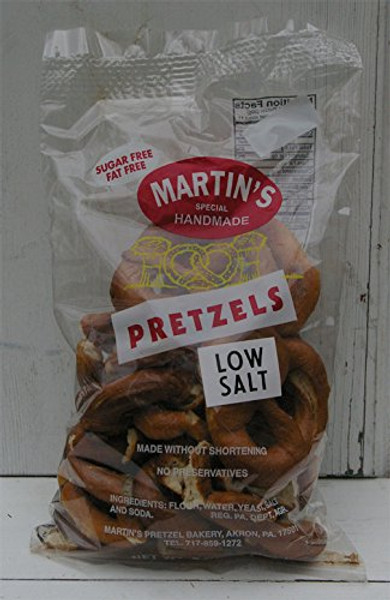 Martins Handmade Pretzels LOW SALT 8 oz Bag (Pack of 3) Martins Handmade Pretzels LOW SALT 8 oz Bag (Pack of 3)
