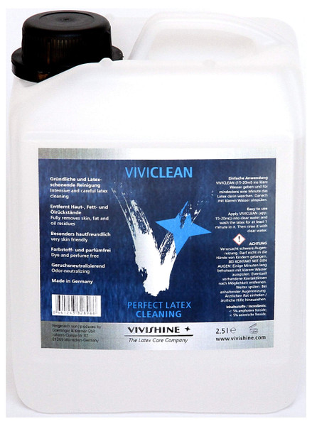 Viviclean 2500ml Latex Cleaner - Huge Size - for Latex Clothing