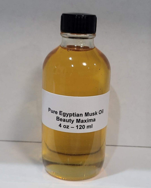 NAHUKA Pure Egyptian Musk Oil (Civet Blend) 4 oz - 120 ml In Glass Bottle NAHUKA Pure Egyptian Musk Oil (Civet Blend) 4 oz - 120 ml In Glass Bottle