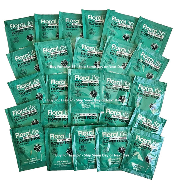 Cut Flower Food Floralife Crystal Clear 20 Powdered Packets