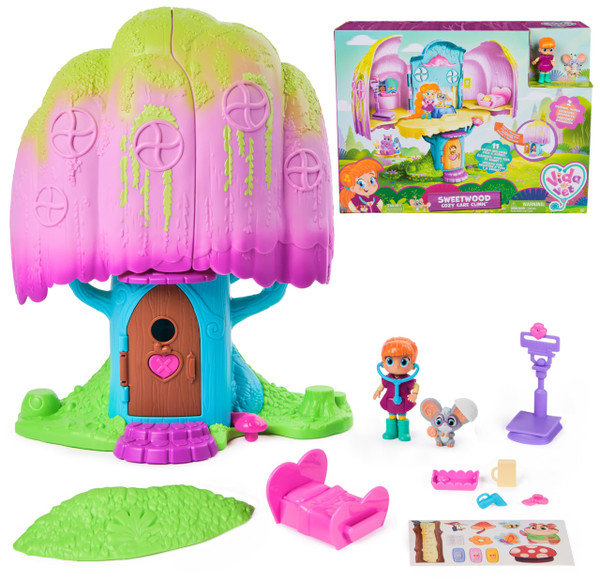 Vida the Vet, Vet Clinic, Treehouse Playset with Action Figures, Dollhouse Furniture & Accessories, Kids Toys for Girls & Boys Ages 3 and up Vida the Vet, Vet Clinic, Treehouse Playset with Action Figures, Dollhouse Furniture & Accessories, Kids Toys for Girls & Boys Ages 3 and up