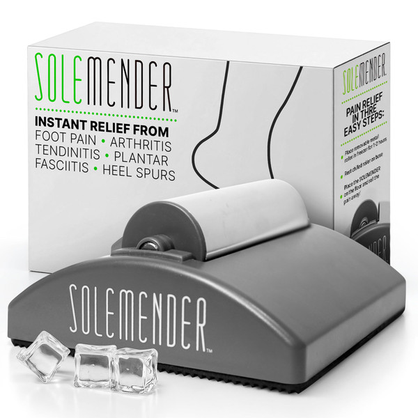 Solemender Foot Massager for Plantar Fasciitis Relief - Freezable Cold Therapy Roller to Soothe Foot Pain & Sore Arches or Heels - Cooling Massager for Neuropathy & Inflammation