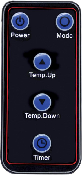 Comfort Zone 16” Electric Infrared Quartz Wood Cabinet Space Heater Replacement Remote, Heater Not Included, Ideal for Replacing Worn or Damaged Remotes, Compatible with CZ2032/CZ2062 Series Heaters