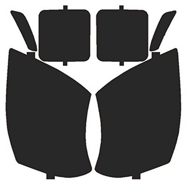 Precut Vinyl Tint Cover for 2003-2007 Cadillac CTS Headlights (20% Dark Smoke)