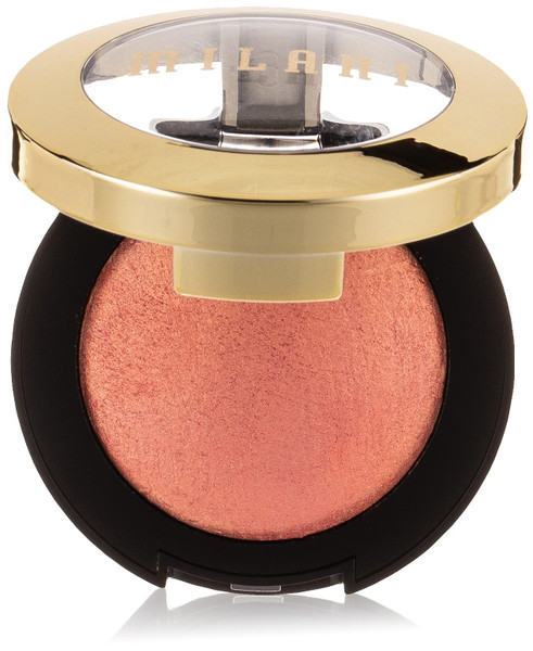 Milani Baked Blush, Powder Blush for Cheeks, Cruelty Free Makeup - Shape, Contour & Highlight Face for a Shimmery or Matte Finish - Bella Bellini