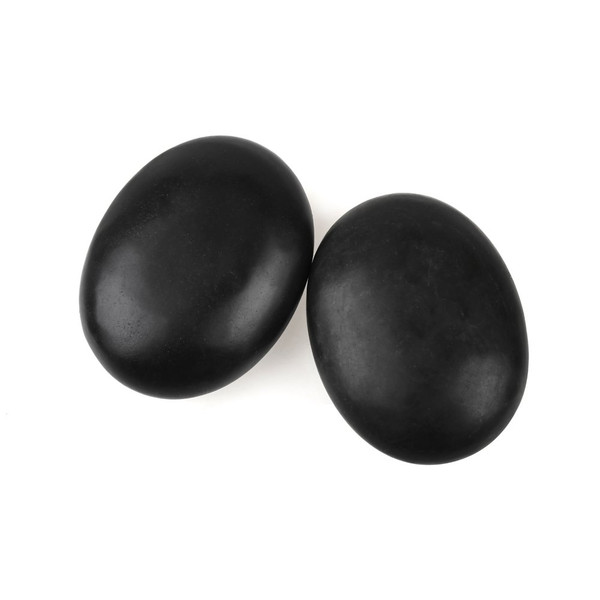 QYLHH 2 Pcs Large Hot Massage Stones Set Natural Basalt Warm Rocks Kit for Home Spa Massager