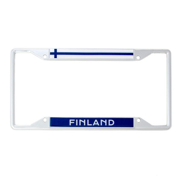 Desert Cactus Finland Flag Car Accessories Finnish Country Metal License Plate Frame and Tag Holder for Front or Rear of Car Trucks SUVs and Other Vehicles Desert Cactus Finland Flag Car Accessories Finnish Country Metal License Plate Frame and Tag Holder for Front or Rear of Car Trucks SUVs and Other Vehicles