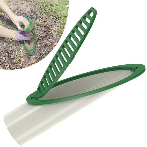 Upgraded Drainage Grate 4 Inch, Angled Yard Drainage Emitter, Grating Drain for Sump Pump Discharge, and Gutter Downspout Extensions with Button for Effortless Maintenance (Green, 1 Pcs) Upgraded Drainage Grate 4 Inch, Angled Yard Drainage Emitter, Grating Drain for Sump Pump Discharge, and Gutter Downspout Extensions with Button for Effortless Maintenance (Green, 1 Pcs)