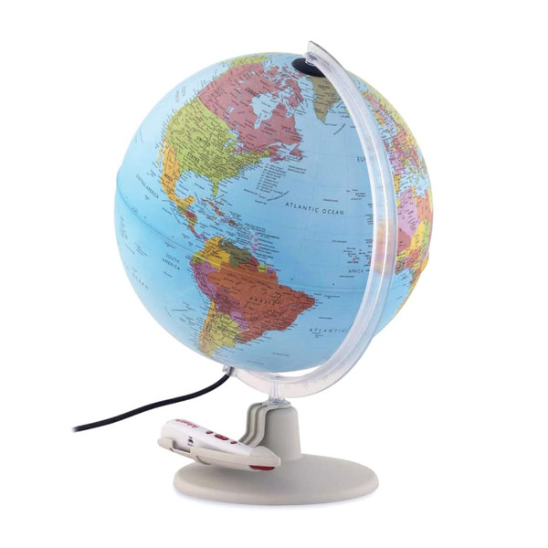 Waypoint Geographic Parlamondo Interactive Talking Globe, 12" Diameter Illuminated Globe, Smart World Globe with Games, Rechargeable Talking Pen, USB Cord and Power Plug Included Waypoint Geographic Parlamondo Interactive Talking Globe, 12" Diameter Illuminated Globe, Smart World Globe with Games, Rechargeable Talking Pen, USB Cord and Power Plug Included