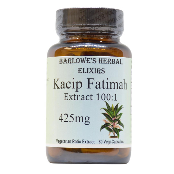 Kacip Fatimah 100:1 Extract | Labisia Pumila | Herbal Supplement for Women's Wellness | 425mg Per Capsule | 60 Vegan Capsules | Stearate-Free | Packaged in Glass Kacip Fatimah 100:1 Extract | Labisia Pumila | Herbal Supplement for Women's Wellness | 425mg Per Capsule | 60 Vegan Capsules | Stearate-Free | Packaged in Glass