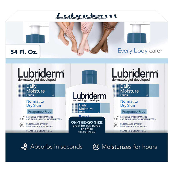 Lubriderm Daily Moisture Lotion Fragrance Free 3-pack Lubriderm Daily Moisture Lotion Fragrance Free 3-pack