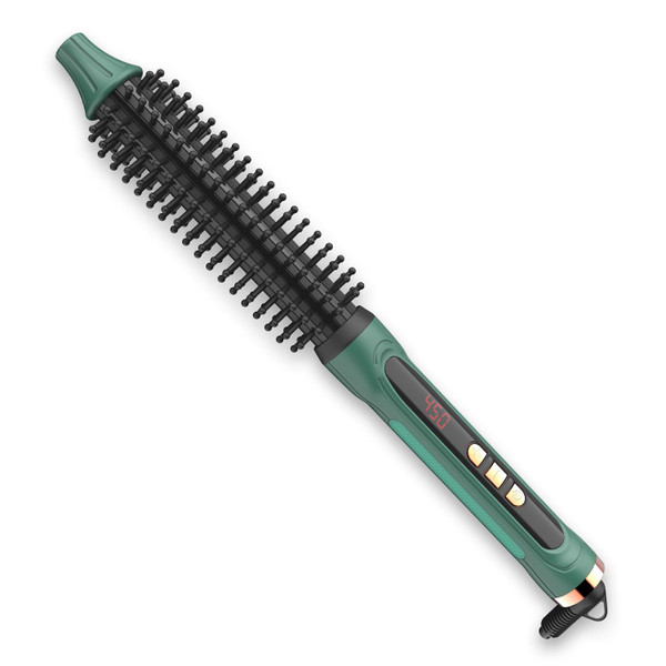 BANGMENG 3/4 Inch Barrel Thermal Round Brush, Volume Heat Styling Brush for Men and Women Medium Thin Curly Straight Hair, Heated Curling Iron,12 Temperature Setting (1.35 Inch with Bristles) BANGMENG 3/4 Inch Barrel Thermal Round Brush, Volume Heat Styling Brush for Men and Women Medium Thin Curly Straight Hair, Heated Curling Iron,12 Temperature Setting (1.35 Inch with Bristles)