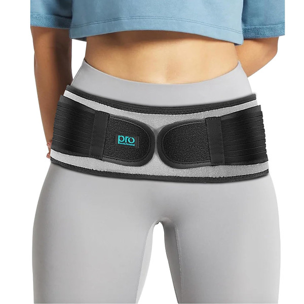 Pro Enrichment Sacroiliac SI Joint Hip Support Belt For Women and Men (Size REG - Hip Size 30"- 45")