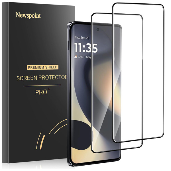 Newspoint 2 Pack for Edge 2024 Screen Protector [Touch Sensitive], 9H Hardness Anti-Scratch Tempered Glass Screen Film, Case Friendly, Bubble-Free, High Clarity for Motorola Edge 2024