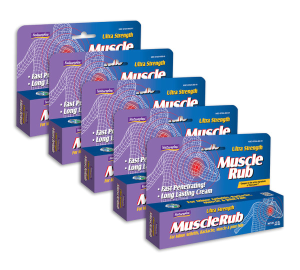 Natureplex Ultra Strength Muscle Rub Cream 1.5 oz (Pack of 5) – Menthol & Methyl Salicylate, Fast-Penetrating, Long-Lasting Relief for Muscle & Joint Discomfort (Minor Aches, Backache, Strains) Natureplex Ultra Strength Muscle Rub Cream 1.5 oz (Pack of 5) – Menthol & Methyl Salicylate, Fast-Penetrating, Long-Lasting Relief for Muscle & Joint Discomfort (Minor Aches, Backache, Strains)
