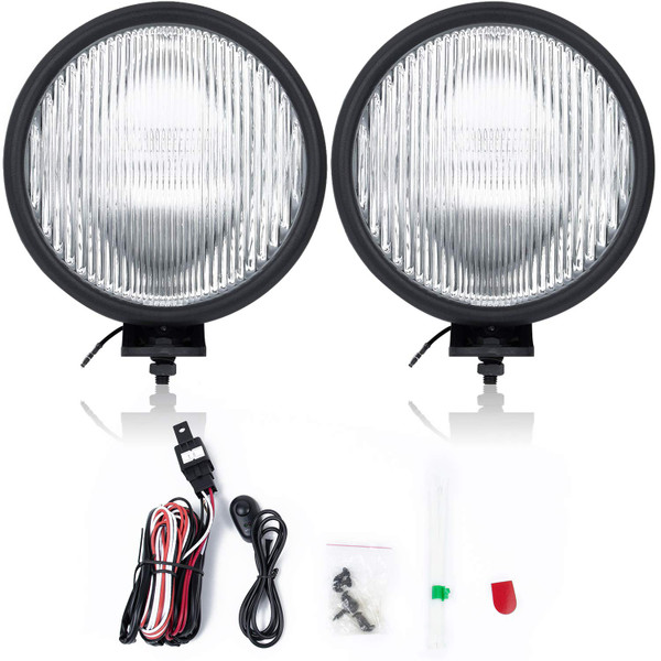 RP Remarkable Power, FL7091 Fit for 1997-2006 Wrangler tj off-road Pair Front Fog Lights Lens Bumper Lamps