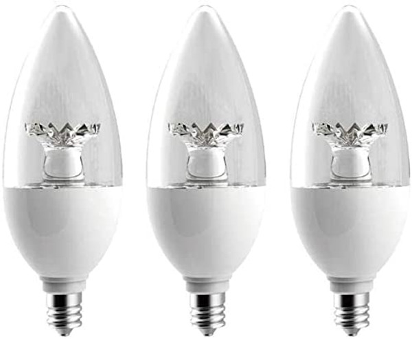 EcoSmart 40-Watt Equivalent B11 Dimmable LED Light Bulb Soft White (3-Pack)