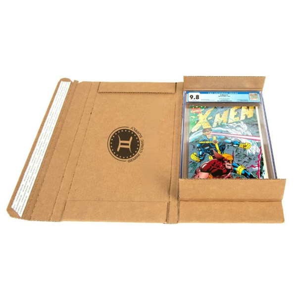 Gemini Graded Comic Book Mailers | Pack of 25 | Ships one CGC (or similar) Graded Comic Book Slab | Heavy Duty Corner and Edge Protection | Self-Seal Closure | Single Slab Shipper Gemini Mailers