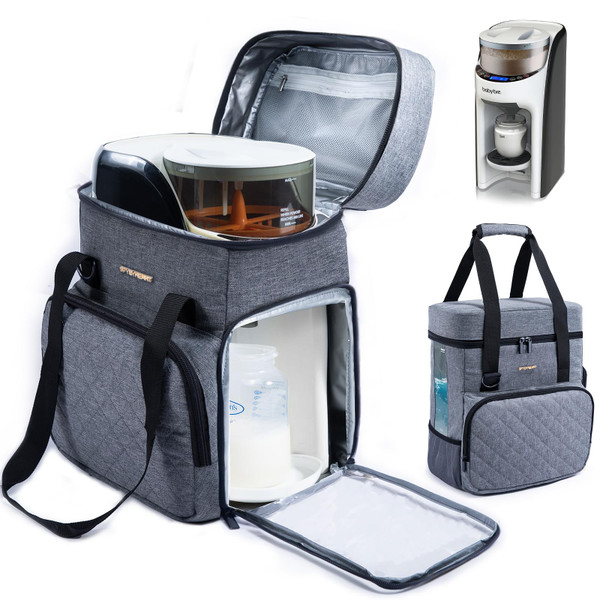 SFYBYHEART Carrying Case Compatible with Baby Brezza Formula Pro Advanced Formula Dispenser Machine Carrying Bag - Baby Formula Mixer Travel Bag with Pockets for Baby Essential, Pumps, Baby Bottles SFYBYHEART Carrying Case Compatible with Baby Brezza Formula Pro Advanced Formula Dispenser Machine Carrying Bag - Baby Formula Mixer Travel Bag with Pockets for Baby Essential, Pumps, Baby Bottles