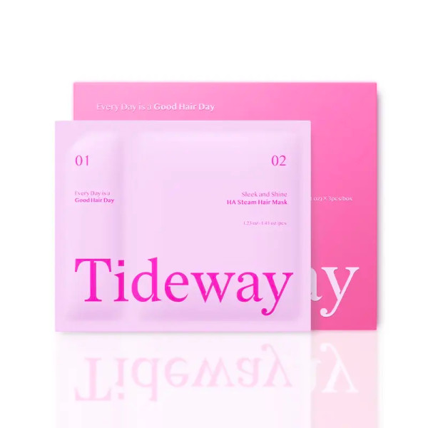 【Pack of 3】Tideway Sleek and Shine 3X Keratin Hair Treatment, 5D Hyaluronic Acid Steam Hair Mask, Restore Moisture and Repair Damaged Hair, 3 PCS Combo Pack, Perfect Present for Man Woman Family Gift, Christmas New Year