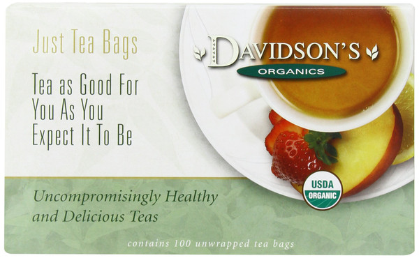 Davidson's Organics, Earl Grey, 100-count Unwrapped Tea Bags