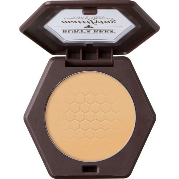 Burt's Bees 100% Natural Origin Mattifying Powder Foundation, Sand, 0.3 Ounce, Packaging May Vary