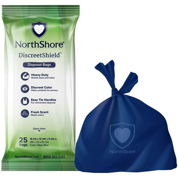 NorthShore DiscreetShield Disposal Bags, Pack/25 NorthShore DiscreetShield Disposal Bags, Pack/25