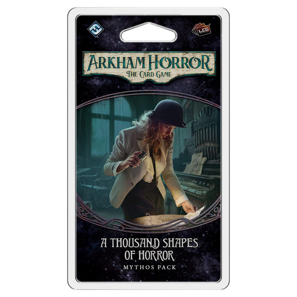 Fantasy Flight Games Arkham Horror The Card Game A Thousand Shapes of Horror Mythos Pack - Unlock The Mysteries! Cooperative Living Card Game, Ages 14+, 1-4 Players, 1-2 Hour Playtime, Made