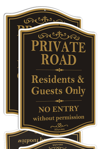 Private Road Residents Guests Only No Entry Without Permission Signs 10"x 14" Private Driveway Sign Guests Only Sign Metal Private Resident Sign Do Not Enter Sign, Rust Free Aluminum, 2 Pack Private Road Residents Guests Only No Entry Without Permission Signs 10"x 14" Private Driveway Sign Guests Only Sign Metal Private Resident Sign Do Not Enter Sign, Rust Free Aluminum, 2 Pack