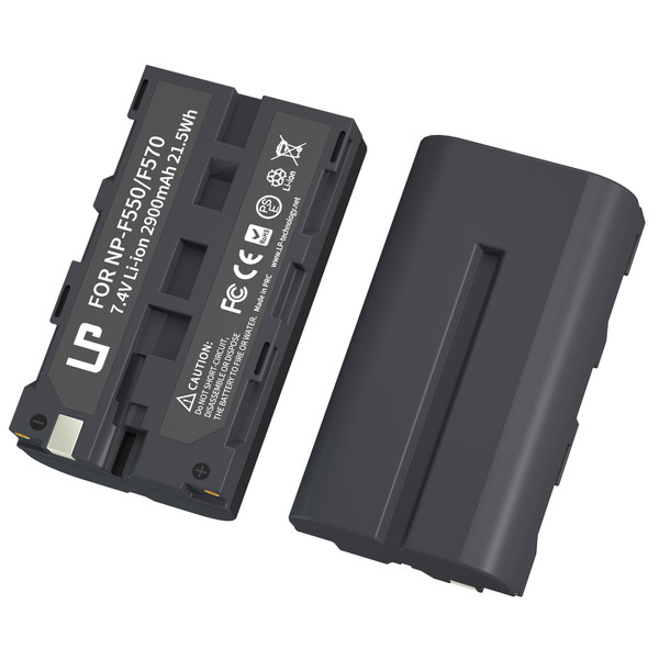 LP NP-F550 Battery Pack, 2-Pack Replacement Battery, Compatible with CCD-SC5, CCD-SC55, CD-SC65, CCD-7R910, CD-TR917, CCD-TRV120, DCR-VX2000, DCR-VX2100, DCR-VX2100E, DCR-VX2200E, HDR-FX1 & More