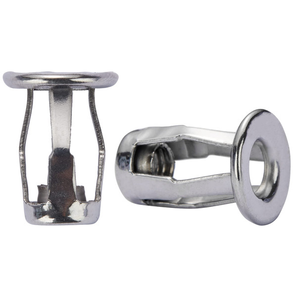 10Pcs Stainless Steel M5 Jack Nut Threaded Insert Petal Nuts Nutserts Jacknut Srew Anchor Spider Rivnut Blind for Plastic Polywood Pressboard Hardboard