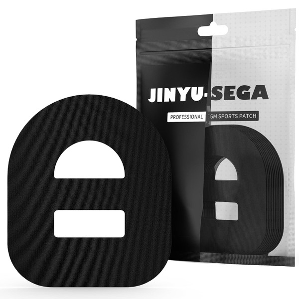 Omnipod 5 Adhesive Patches 30pcs - Waterproof Overpatches With Strap Pre-Cut Sweatproof Sensor Tape (Black)