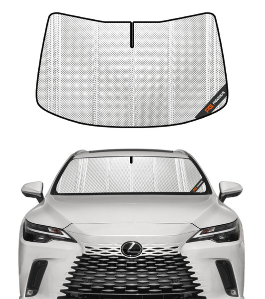 Pigenius Windshield Sun Shade for Lexus RX450e 2023-2025, Lexus RX300e 2024-2025. Full Coverage Rearview Mirror Shade for Ultimate Protection