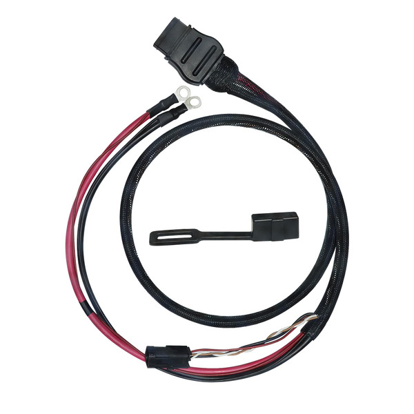 Lucklick 42014 42015 Truck & Plow Side Battery Cable Set for Western SnowEx Fisher Blizzard Snow Plow - 4 Pin Wiring Harness Included (42014)