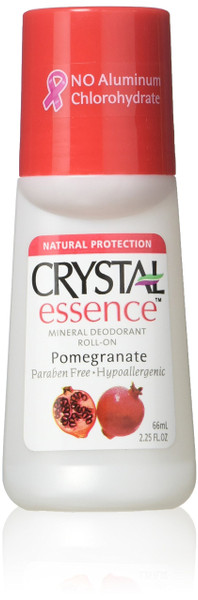 Crystal Deodorant Essence Roll-On 2.25 Ounce Pomegranate (66ml) (2 Pack)