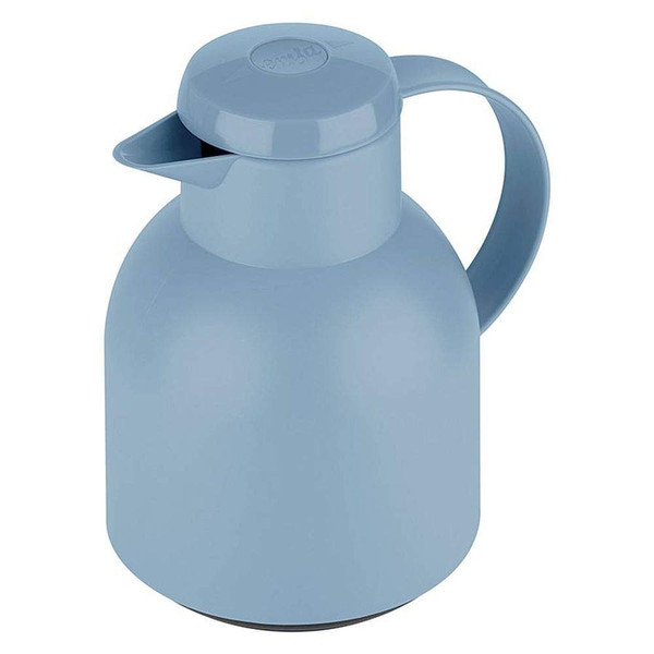 Emsa Samba , Plastic Thermal Jug 1 Litre, Powder Free, Blue