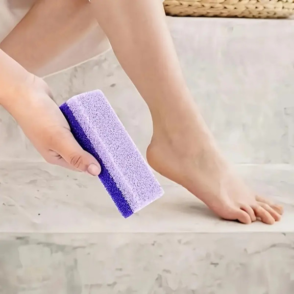 4 Pcs Foot Pumice Stones and Scrubbers, Durable Exfoliating Pedicure Stones, Home Body - Cleansing Tools for Men and Women