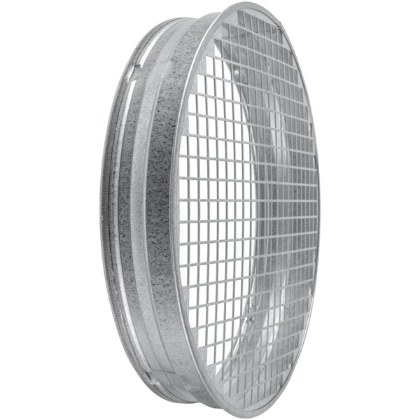 HVAC OV Galvanized Metal Duct End Cap - 10 Inch Fit with Mesh/Net - Galvanized Steel Exhaust Pipe Plug - Indoor, Outdoor Ducting Guard/Tee Cap - Vent Duct Fittings - Exterior Dryer Vent Cover