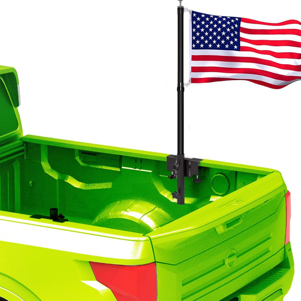 Flagpole Holder for Truck Bed,Flag Pole Mount for Truck Bed, No Drilling Flag Mount for Truck/Pickup, Fit Up to 1.2 Inch Flag Pole. All Equipment You Need is Included!