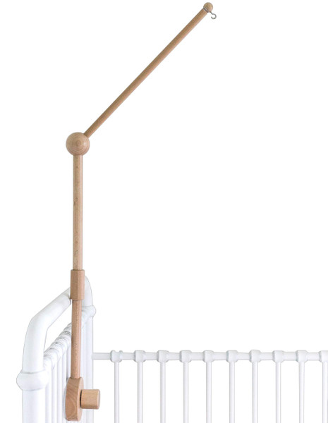 Baby Crib Mobile Arm Wooden Holder - Baby Mobile Hanger for Crib (31 inch, 100% Natural Beech Wood) Strong Anti Slip - Nursery Decor & Gift Accessories (Original) Baby Crib Mobile Arm Wooden Holder - Baby Mobile Hanger for Crib (31 inch, 100% Natural Beech Wood) Strong Anti Slip - Nursery Decor & Gift Accessories (Original)