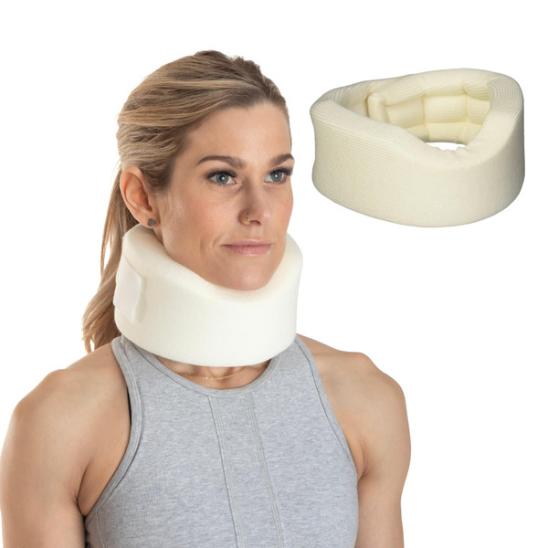 Sammons Preston Universal Contour Cervical Brace, Adjustable Hook and Loop Closure, For Neck Strain, Injury, or Post-Op Surgery, Relieves Neck Pain and Spine Pressure, Cream Color, 2” High Sammons Preston Universal Contour Cervical Brace, Adjustable Hook and Loop Closure, For Neck Strain, Injury, or Post-Op Surgery, Relieves Neck Pain and Spine Pressure, Cream Color, 2” High