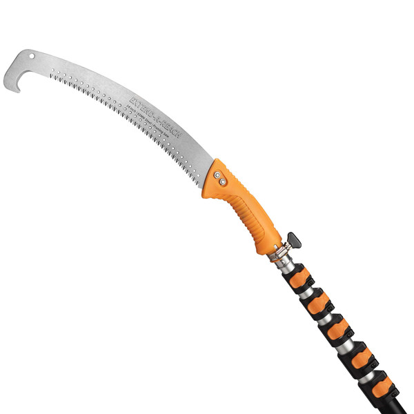5-24 ft Pole Saw for Tree Trimming // Manual Telescopic Long Pole Tree Trimmer // Tree Trimming Saw with Extension Pole // The Ultimate Telescoping Palm Tree Pruner Long Pole Saw