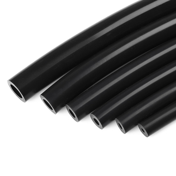 Ucreative Silicone Vacuum Hose Kit 6PCS 5FT Tubing (1/8" to 3/8") High Performance Automotive Replacement (Black)